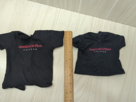 American Girl Place Chicago Doll clothes 2 black red t shirts 1 is longer - $9.89