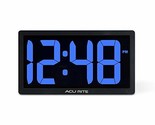 AcuRite Large Digital LED Oversized Wall Clock with Date and Temperature... - $72.75