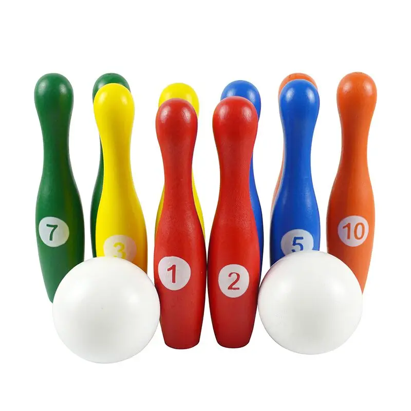 suzakoo one set en bowling pins and balls figure number pattern for children pla - £162.10 GBP