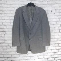 Garrison Park Mens 46 Gray Cashmere Wool Sport Coat Blazer Jacket - $39.98