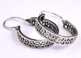 Handmade 925 Sterling Solid Silver Fancy Shape Women Wear Drop Dangle Earrings - £47.53 GBP+