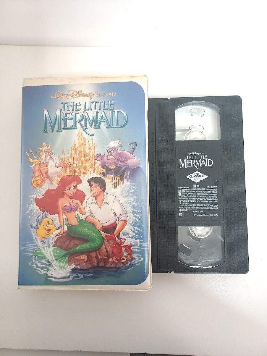 Primary image for Little Mermaid Disney Recalled Cover Disney VHS Banned Cover Black Diamond *RARE