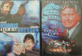Family Of Cops 1-2-3: Charles Bronson &amp; Joe Penny+2 Chuck Norris Films-NEW 3 Dvd - £47.47 GBP