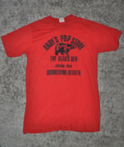Vintage Andy&#39;s Pop Store The Bear&#39;s Den Johnson, MN T-Shirt Size M - £26.21 GBP