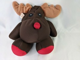 Moshi Brown Reindeer Moose Plush 16 Inch Brentwood Originals Stuffed Animal - $10.95