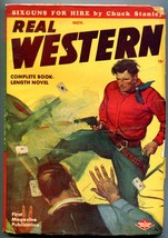 Real Western Pulp November 1947- Chuck Stanley- Poker cover FN- - £55.61 GBP