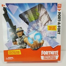 Fortnite Battle Royale Collection Port-A-Fort Playset Infiltrator Action Figure - £23.35 GBP