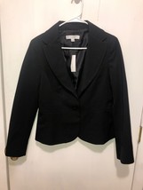 NWT New York &amp; Company Stretch Womens SZ 8 Black 2 Button Blazer Jacket MSRP $90 - £17.40 GBP