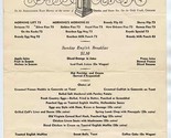 Pump Room Sunday English Breakfast Menu Ambassador East Hotel Chicago 1946 - $57.42
