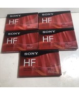 SONY HF 90 Minute Blank AUDIO CASSETTE TAPES Normal Bias Lot of 5 New Se... - £9.76 GBP