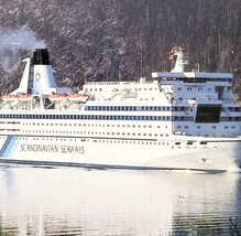 1990s Scandinavian Seaways Cruise Ship M.S. Queen Postcard Norway Vtg 3 E90 - £15.41 GBP