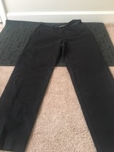 Lauren Ralph Lauren Women’s Casual Pants Pockets Zip &amp; Button Size 8 Black - £28.10 GBP
