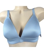 Auden 34C Bra Comfort Wire Free Blue Smooth Lightly Lined Lounge NEW - $315.32 MXN