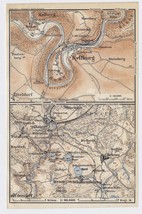 1911 Original Antique Map Of Kyllburg Daun Mehren RHINELAND-PALATINATE Germany - $23.05