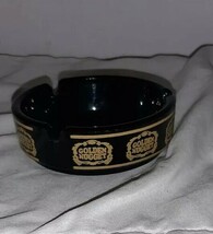Vintage GOLDEN NUGGET Gold Logo on Black Glass Las Vegas Casino Souvenir... - $18.22 CAD