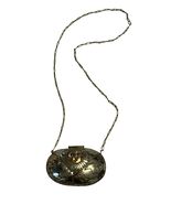 Vintage Mixed Metal Lion Face Purse Clutch Chain Strap Boho Artisan - $45.00