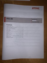 FSA 85 FSA85 Battery Trimmer Parts Illustrated Diagram List Manual - $13.75
