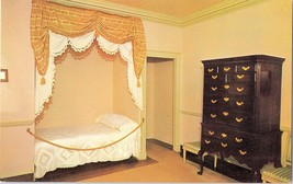 Vintage Postcard Monticello Martha&#39;s Bedroom Original Highboy Furniture - £2.38 GBP