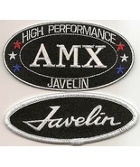AMX JAVELIN SEW/IRON ON PATCH EMBLEM BADGE EMBROIDERED HOT ROD MUSCLE CA... - £10.21 GBP
