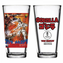 Godzilla vs. Mechagodzilla Poster Pint Glass Clear - £17.56 GBP