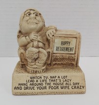 Vtg 1973 Paula Drive Your Wife Crazy Happy Retirement Figurine - £6.27 GBP