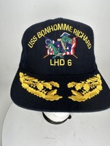 USS BONHOMME RICHARD Hat Navy LHD-6 Made in USA VTG GOOD CONDITION RARE￼ - £18.95 GBP