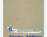 Alaska Airlines 727-200 Passenger Safety Information Card 5 Languages - $21.78