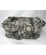 Thirty One Bag Purse Black and White Floral 17&quot; x 12&quot; x 6&quot; - £18.62 GBP