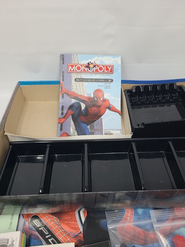 2007 Spiderman  Monopoly Parker Brothers Marvel Board Game 100% Complete Game Item image 5