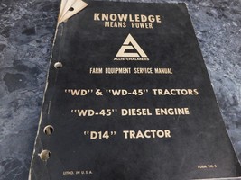 Allis Chalmers Farm Equipment Service Manual WD WD45 D14 Knowledge Means... - $15.99