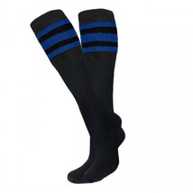 Striped Tube Socks Sports Baseball Softball Cotton Game Socks Unisex Bla... - £16.44 GBP