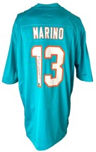 Dan Marino Signé Miami Dolphins Bleu Sarcelle Nike Jeu Jersey Bas ITP - £455.03 GBP