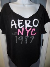 Aeropostale Black Aero NYC Sleepwear Shirt Size M Women&#39;s READ BELOW - £12.05 GBP