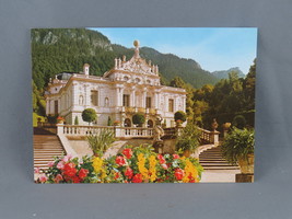 Vintage Postcard - Linderhof Castle Front View - Foto Kienberger - £11.91 GBP