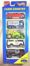 1996 Hot Wheels FARM COUNTRY 5 Pack FordF-150/FordStakeBedTruck/Tractor/Bronco - £15.33 GBP