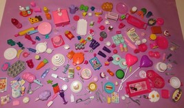 Barbie Food Grocery Dish Bakery Party Kitchen Accessory 70+ Piece Lot - £23.54 GBP
