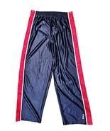 90's Vintage Fila Blue Breakaway Snap Side Track Pants Men's Polyester Sz Large  - $34.30