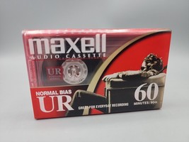 Maxell UR 60 Minutes Audio Cassette Tape , New -Sealed Normal Bias - $3.45