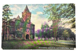 Postcard Ouachita College Arkadelphia Arkansas Postmarked 1912 Divided Back - £3.82 GBP