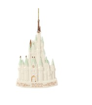 Lenox Disney 2022 Princess Cinderella&#39;s Castle Ornament Christmas Gift NEW - £23.78 GBP
