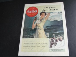 1939 War Time Magazine Advertisement-Coca Cola Coke-The pause that refreshes! - £14.48 GBP