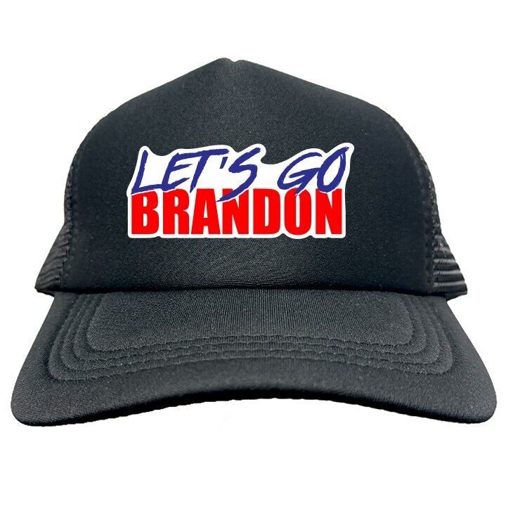 TRUMP BIDEN LET&#39;S GO BRANDON Trucker Cap Foam Baseball Cap Hat Logo Mesh... - $19.99