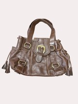 Nine West women’s brown vintage retro handbag purse SkU 6177 - £25.29 GBP