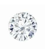 Forever One Round 9.5mm 3.1CT DEF Certified Charles and Colvard - £652.08 GBP