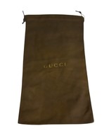 GUCCI Dust Bag  Pull Cord Closure Brown Made in Italy 15 1/2&quot; x 9” - $524.61 MXN