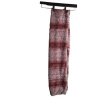 Pink striped faux fur Infinity Scarf  7 x 32 inches - $178.70 MXN