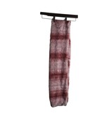 Pink striped faux fur Infinity Scarf  7 x 32 inches - $176.72 MXN