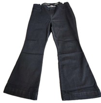 Laurie Felt Silky Flare Leg Jeans Womens Sz XLP 38x29 Blue Denim Stretch... - $24.75