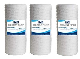 IPW Industries Inc (3) Three 5 Micron Polypropylene String Wound Water Filter Ca - £26.57 GBP