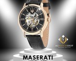 Maserati Epoca Men&#39;s Stainless Steel Automatic R8821118001 Black strap W... - $273.66